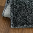 thumbnail image 4 of Yiwa Solid Rug Runner 2'x6' Modern Shaggy Thick Area Rug for Bathroom Indoor Outdoor Carpet for Hallway, Black, 4 of 7