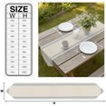 thumbnail image 3 of Minimalist Stripes Table Runner Linen Burlap Table Runner 36 Inches Small Modern Simple Blue Grid Lines Beige Dresser Scarves for Kitchen Island Coffee Dining Room Party Wedding Holiday Decor 13"x36", 3 of 8