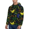 thumbnail image 3 of Wukai Game Play Print Men Hoodies Fleece Sweatshirts Long Sleeve Sweaters Pullover Fall Outfits Winter Clothes-4X-Large, 3 of 7