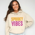 thumbnail image 2 of Spooky Vibes Bright Distressed - Women's Graphic Hoodie, 2 of 9