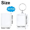 thumbnail image 2 of 30 Pcs Photo Insert Keychains, Boriyuan Acrylic Clear Blank Keyrings Picture Frame Keyring with Split Ring, Photo Keychains for Christmas Valentine Anniversary Holiday Supplies (1.57 x 2.17 in), 2 of 9