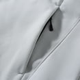 thumbnail image 5 of Youthup Men's Casual Solid Hooded Jacket, Detachable Sleeve Fleece Lined Stand Collar Loose Fit Convertible Jacket for Urban Wear, 5 of 8