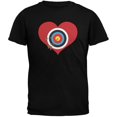 thumbnail image 1 of Cupid Target Black Adult T-Shirt, 1 of 1