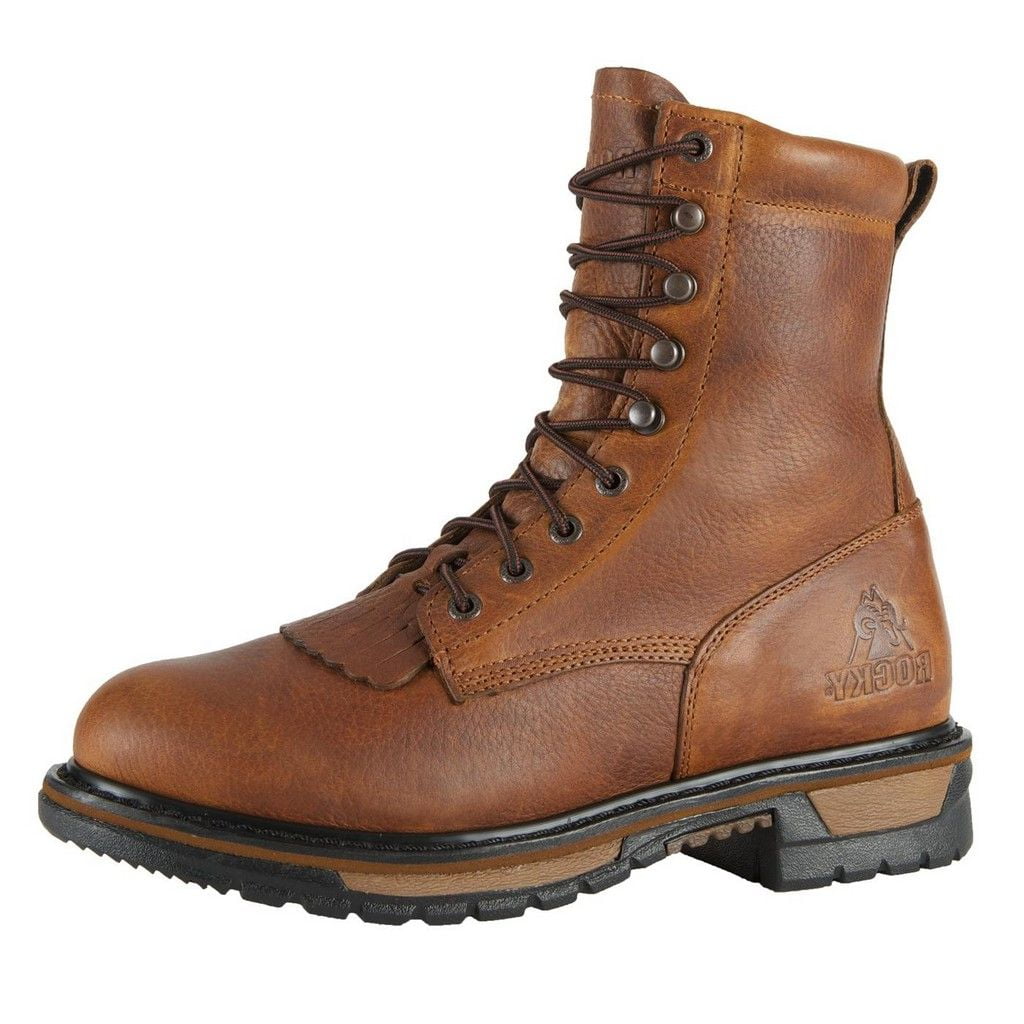 Rocky Western Boots Mens 9" Original Ride Lacer Brown FQ0002722