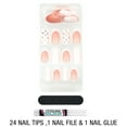 thumbnail image 3 of L.A. COLORS Fashion Nail Deluxe, Nail Tips, Ritzy 24 Pieces, 3 of 5