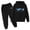 Black, variant on Trapstar Kids Hoodies Sets Long Sleeve Graphic Sweatshirts for Boys Girls Loose Trapstar Street Pullover Sweatshirts+Sweatpants Kids Set of 2 Classic Sweatshirts Sets(Gray, 100)