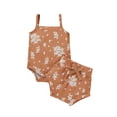 thumbnail image 1 of xiaxaixu Newborn Camisole Romper + Shorts, Snowflake Print Elastic High Waist, 1 of 9