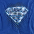 thumbnail image 2 of Superman Checkerboard Women's T Shirt, Royal, X-Large, 2 of 6
