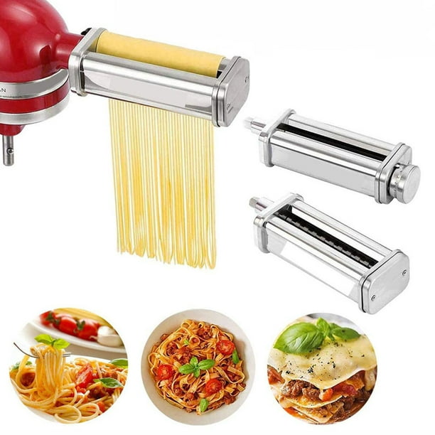 Pasta Maker Attachment 3-In-1 Pasta Roller Cutter Parts Noodles