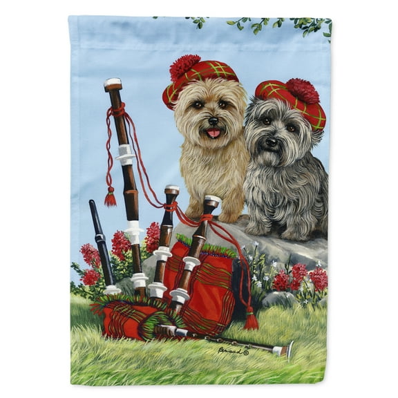 Carolines Treasures PPP3057CHF Cairn Terrier Pipers Flag Canvas House Size  Large multicolor