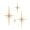 B, variant on Dserhfy 4Pcs Metal Starburst Wall Decoration Retro Mini Mid-Century Starburst Wall Art Sculpture Home Bedroom Living Room Bathroom Wall Decorative Sign