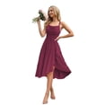 thumbnail image 1 of Vestido de dama de honor OEUVIF, corto, morera, tirantes finos, 1 of 6