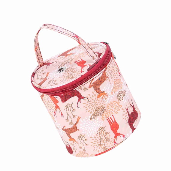 Portable Yarn Knitting Storage Bag Soft Tote Organizer Case for Crochet Needle Travel Accessories Storage