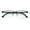 Black, variant on Men Premium Optical Frame Wide Large Head Reading Glasses Half Rim Metal - Clear Lens Reader DRM03 145MM Black +1.00