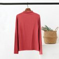 thumbnail image 3 of Plebaso Women's Mock Turtleneck Long Sleeve Shirts Soft Casual T-Shirts Fall Winter Tops Womens Clothes, 3 of 7