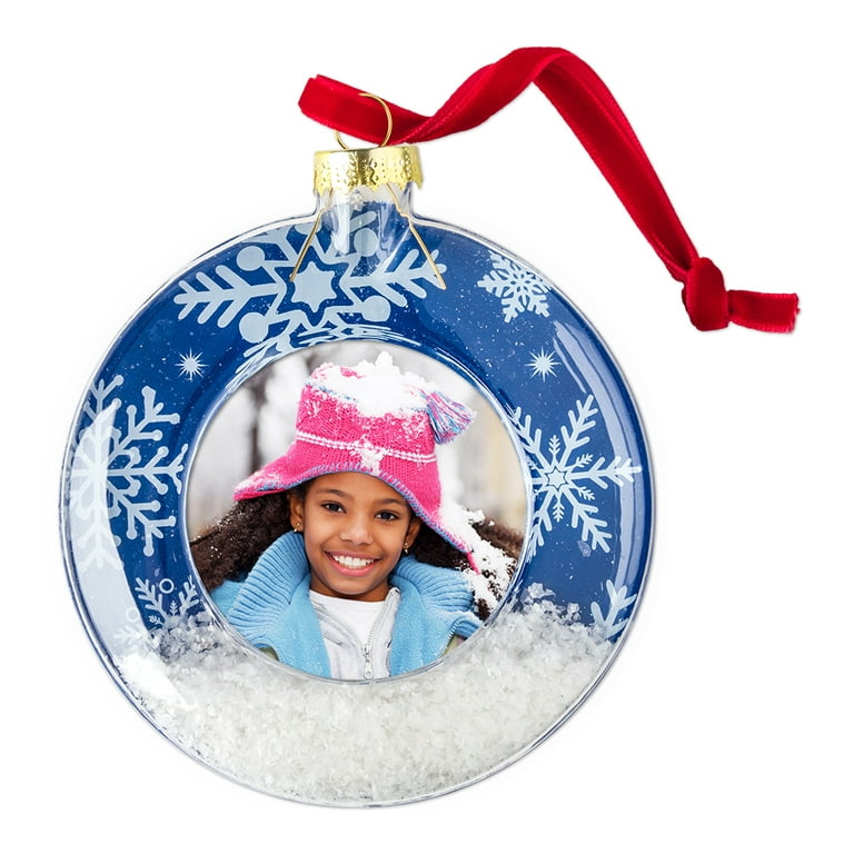 Custom Snow Globe Ornament Personalized Photo Ornament