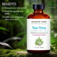 thumbnail image 2 of Majestic Pure Tea Tree Essential Oil - Pure, Natural and Premium Grade - Tea Tree Oil for Skin, Face, Hair, Nails, Acne, Scalp, Massage, Aromatherapy, Diffuser, Topical & Household Uses - 1 fl oz, 2 of 10