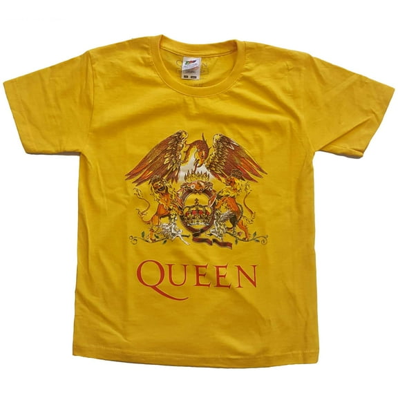 Little Boys' Queen Classic Crest Childrens T-shirt 12T Yellow