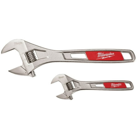 Milwaukee 48-22-7400 2-Piece 6 in. and 10 in. Adjustable Wrench Set