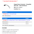 thumbnail image 2 of Oxygen Sensor Connector - Compatible with 1987 - 1996 Ford Bronco 1988 1989 1990 1991 1992 1993 1994 1995, 2 of 2