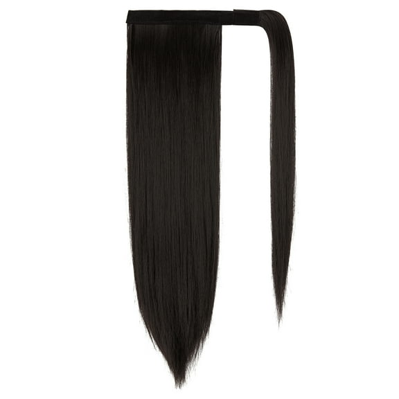 DODOING Hair Pieces for Women Straight/Curly Hair Ponytail Clips in Ponytail Hair Extensions Straight Hair Drawstring Ponytail For Ladies Synthetic Hairpiece Ponytail