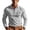 Gray, variant on Kaemgyyd Men's Casual Shirts Classic Button Basic Long Sleeve Tops Trendy Solid Color Collar Stylish Golf Tees