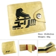 thumbnail image 4 of Cartera Yuris on Ices con personajes de anime, delgada y doblada, de piel sintética, 4 of 4