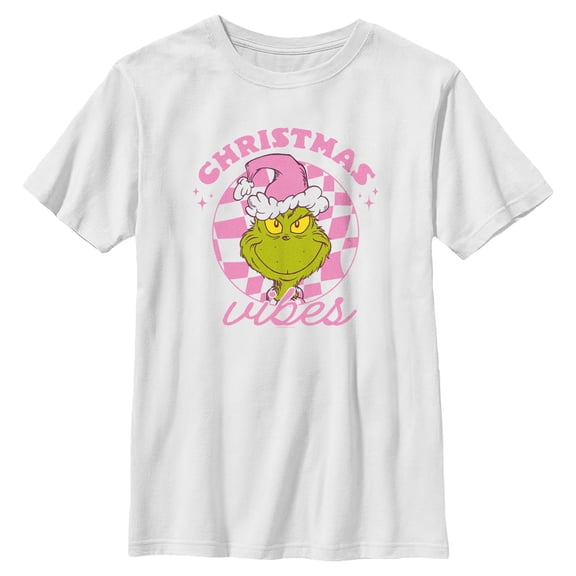 Boys The Grinch Christmas Vibes T Shirt