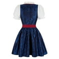 thumbnail image 3 of Stay Corset Oktoberfest Outfits Women Bavarian Dirndl Dress for Women October Festival Costume German Dress Dirndl Dress Blue 3XL, 3 of 5