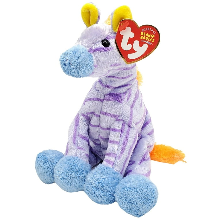Ty Beanie Babies Vegas the Zebra Purple Plush 2003 Greatest