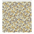 thumbnail image 3 of Botanical Shower Curtain, Warm Colored Flower Foliage Botanical Bouquets Flourishing Nature Illustration, Fabric Bathroom Set with Hooks, 69W X 75L Inches Long, Multicolor, by Ambesonne, 3 of 3