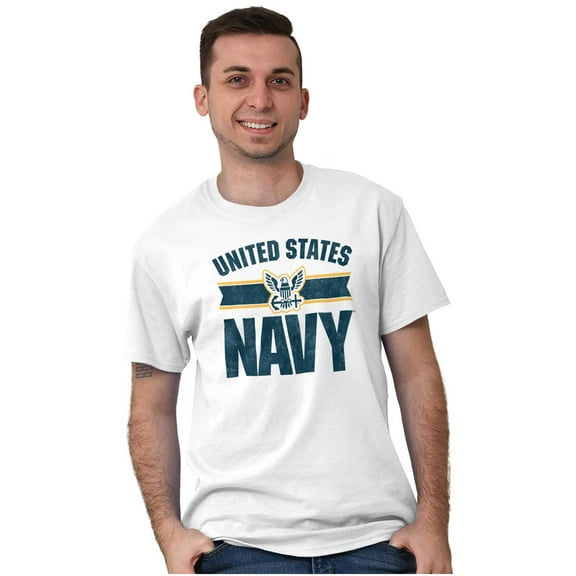 United States Navy Military Logo Men's Graphic T Shirt Tees Brisco Brands M