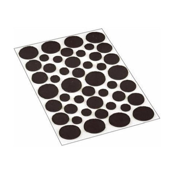 Shepherd Hdwe Prod 9425 Self-Adhesive Felt Floor Protection Pads, Brown, 46-Ct. - Quantity 1