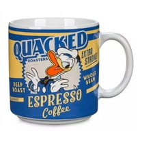 Disney Parks Donald Duck ''Quacked Roasters'' Espresso Coffee Mug New With Tag