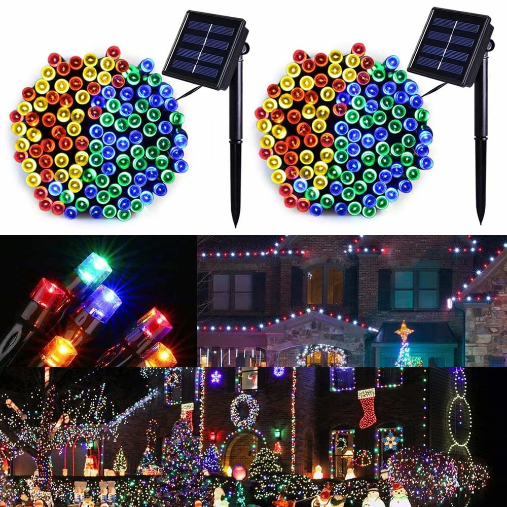 GENKENT 200 LED（72ft） Solar String Lights , Waterproof Star Twinkle ...