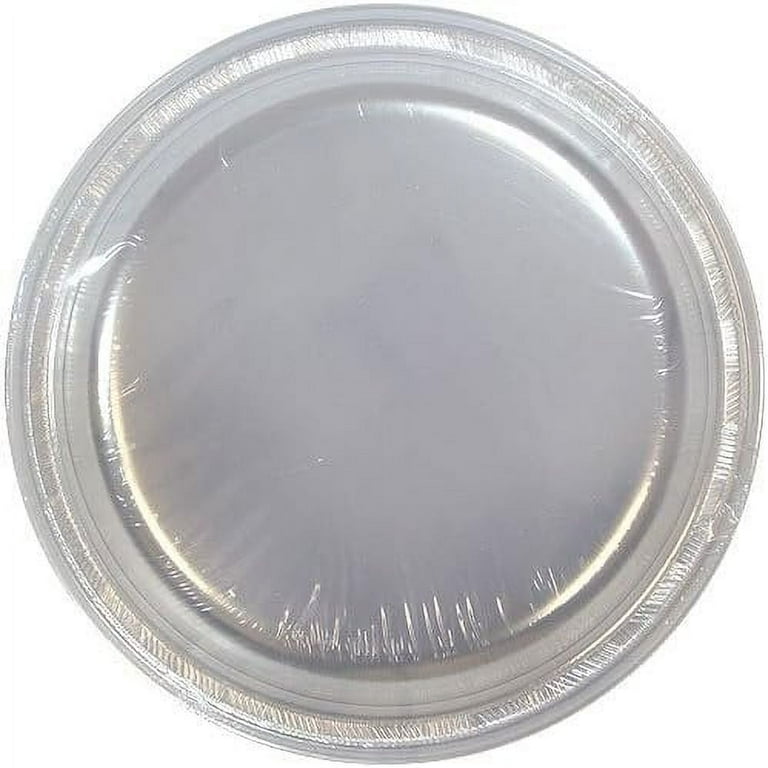 50ct Plastic Clear 10 Plates Wedding Party Dinnerware