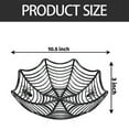 thumbnail image 3 of Halloween Candy Bowl Spider Bowl,Plastic Candy Dish,Plastic Spiderweb Halloween Candy Bowls,Plastic Cobweb Serving Bowls for Halloween Party Decor, Trick-Or-Treating, Food Candy Trays,Black, 3 of 8