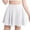 White, variant on 4-14Y Girls Casual Skorts Mini Skirts with Shorts Liner Solid Color Athletic Shorts Culottes Pleated Skater Skirt For Erveryday, Streetwear, School, Sports, Dance