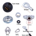 thumbnail image 4 of J Bryant Gym Machine Accessories For 5Mm Cable Ball Stopper Interface Port Components Fitness Equipment Wire Rope Port Joint Replacement Parts For Home Gym Machine Use, 4 of 4