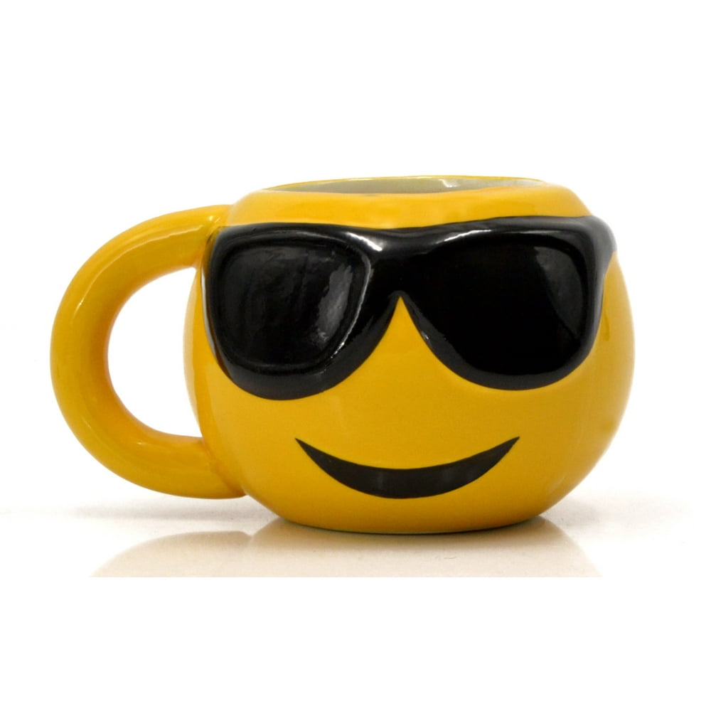 Emoji Coffee Mug | Cool Emoji Cup Funny Gag Gift, 12 oz Ceramic Coffee ...