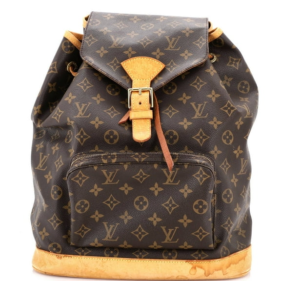 Pre-Owned Vintage Montsouris Backpack Monogram Canvas GM By Rebag