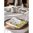 thumbnail image 6 of Sunflowers Cloth Napkins Set of 4 Reusable Dinner Napkins, Gray Plaid Pastoral Vintage Bee Farm Cocktail Napkin Washable Table Napkins for Wedding/Holiday Party/Baby Shower 20"x20", 6 of 7