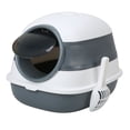 thumbnail image 2 of Caja De Para Gatos Con Capucha, Caja De Plegable Para Inodoro Para Gatos, Completamente Cerrada, A Prueba De Fugas, Puerta Redonda Grande, Fácil De Instalar Con, 2 of 7