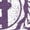 HEATHER PURPLE, variant on Instant Message - Hilton Head Island Collegiate - Girls Fitted Short Sleeve Graphic T-shirt