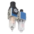 thumbnail image 2 of Air Compressor Filter, Air Compressor Flowing Filter Water Separator For Air Compressor Air Compressor Water Separator Pressure Regulator Lubricator Combination Water Oil Separator, 2 of 7