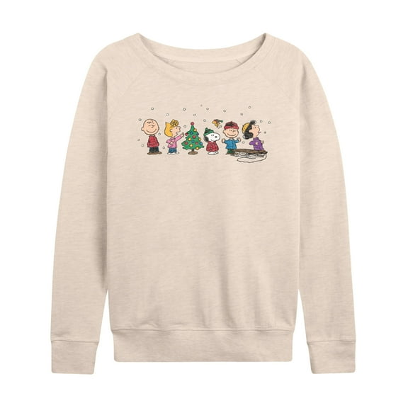 Peanuts - Peanuts Christmas Group - Women's French Terry Long Sleeve Pullover