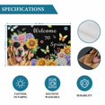 thumbnail image 6 of Spring Dog Placemats Set of 6, Black Watercolor Botanical Floral Sunflower Placemats for Dining Table, Place Mats for Kitchen Tabletop, Waterproof Wipeable Dining Table Mats Set, 6 of 9