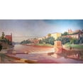 thumbnail image 2 of Paul Prouho 14x9 Black Ornate Wood Framed Double Matted Museum Art Print Titled: Panorama of Rabastens, 2 of 5