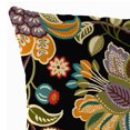 thumbnail image 6 of Jordan Manufacturing 16" x 16" Telfair Midnight Multicolor Paisley Square Outdoor Throw Pillow (2 Pack), 6 of 12