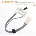 thumbnail image 2 of 2 Pack 3406105 Dryer Door Switch Assembly For Kenmore, 2 of 5